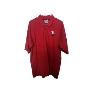 Chase Authentics NASCAR Dale Earnhardt Jr Mens XL Red Budweiser Polo Shirt 8